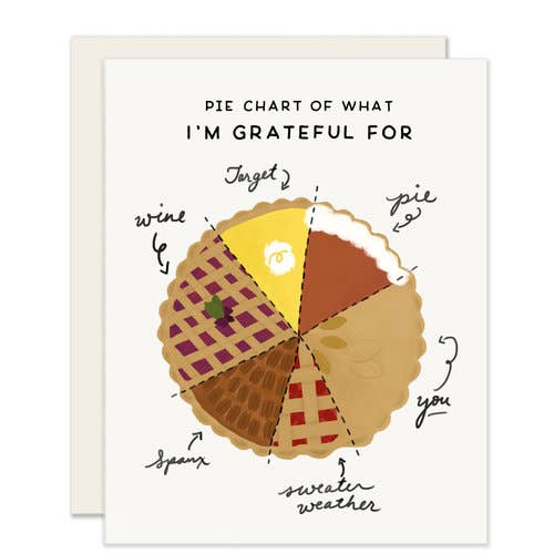 Pie Chart Grateful Card