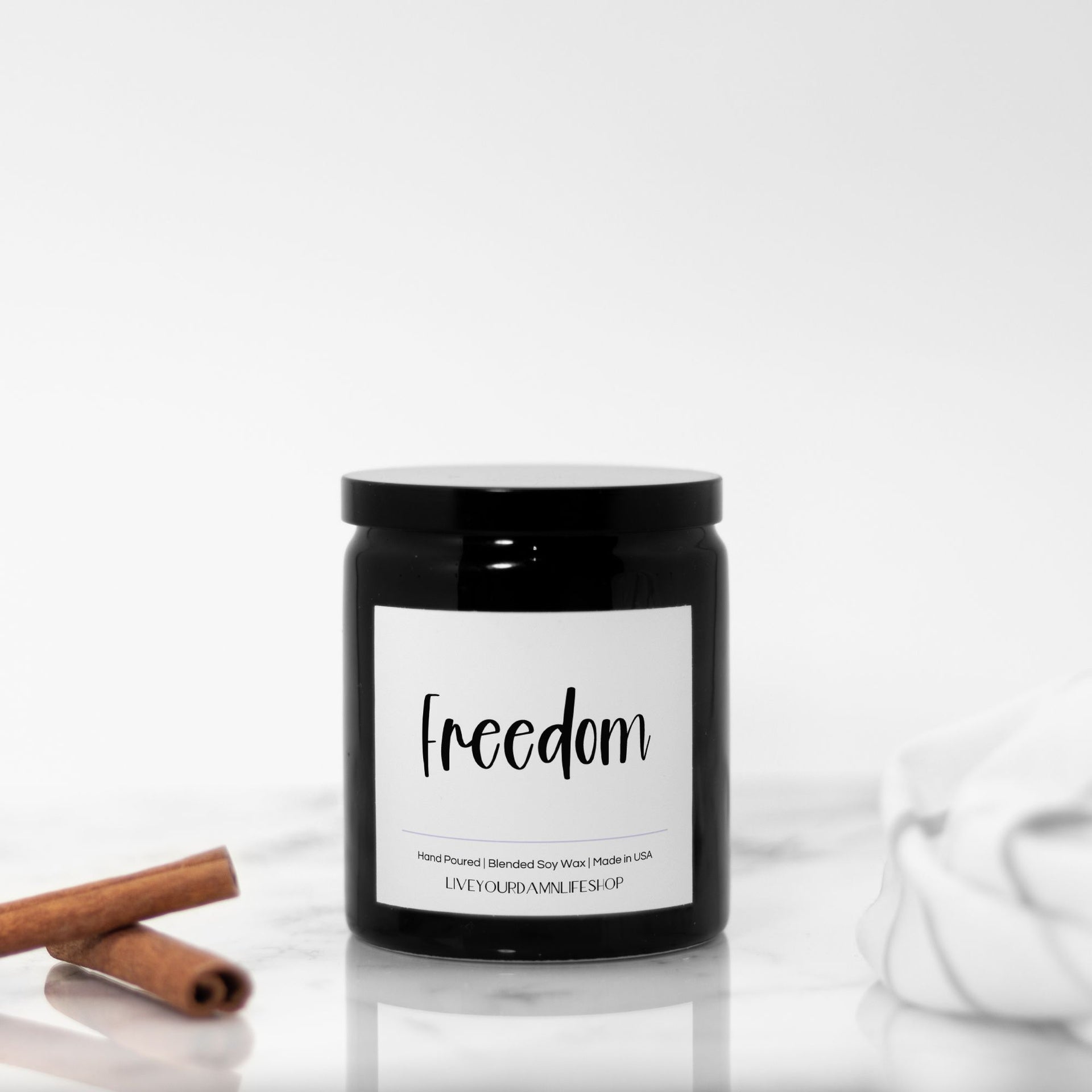 Freedom Word of the Year Ceramic Candle