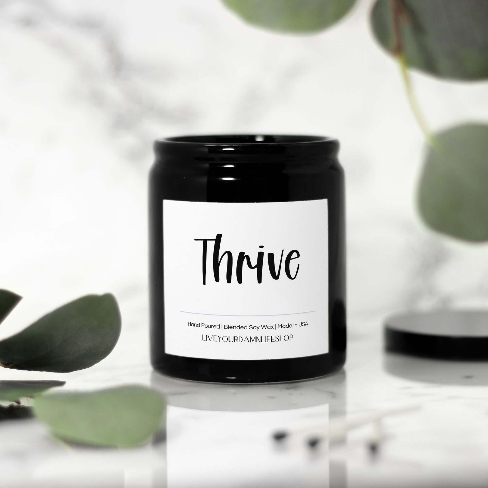 Thrive Word of the Year Ceramic Candle