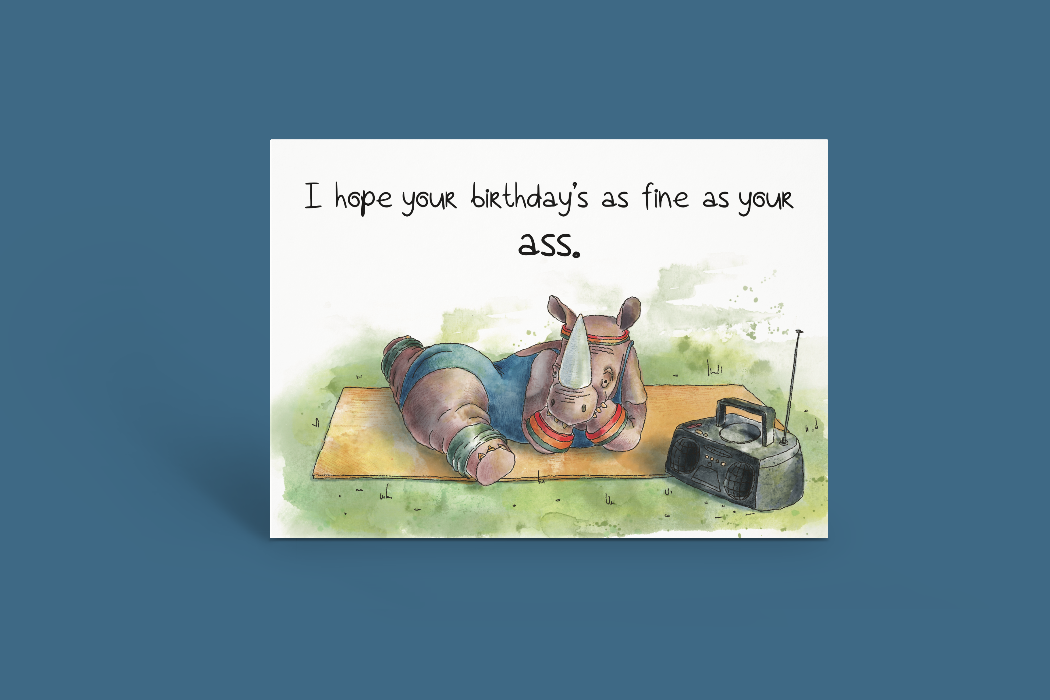 Ms. Rhinasseros Birthday Card