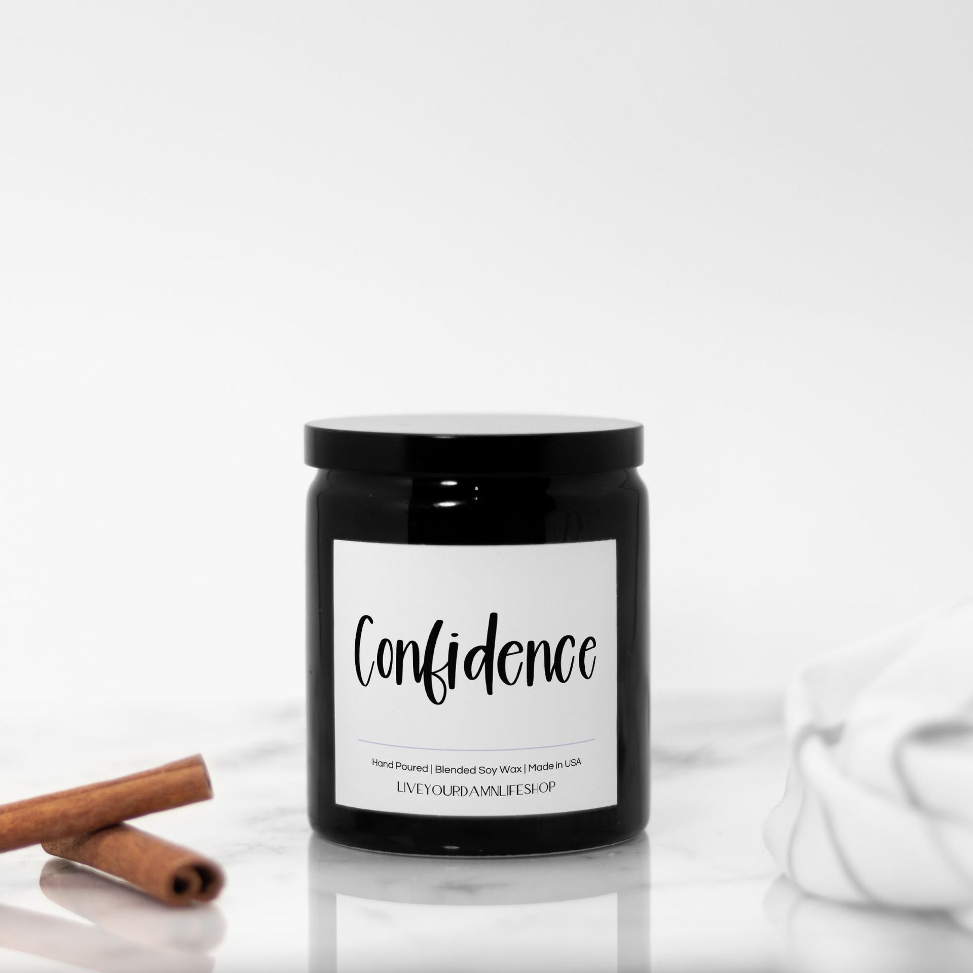 Confidence Word of the Year Ceramic Candle