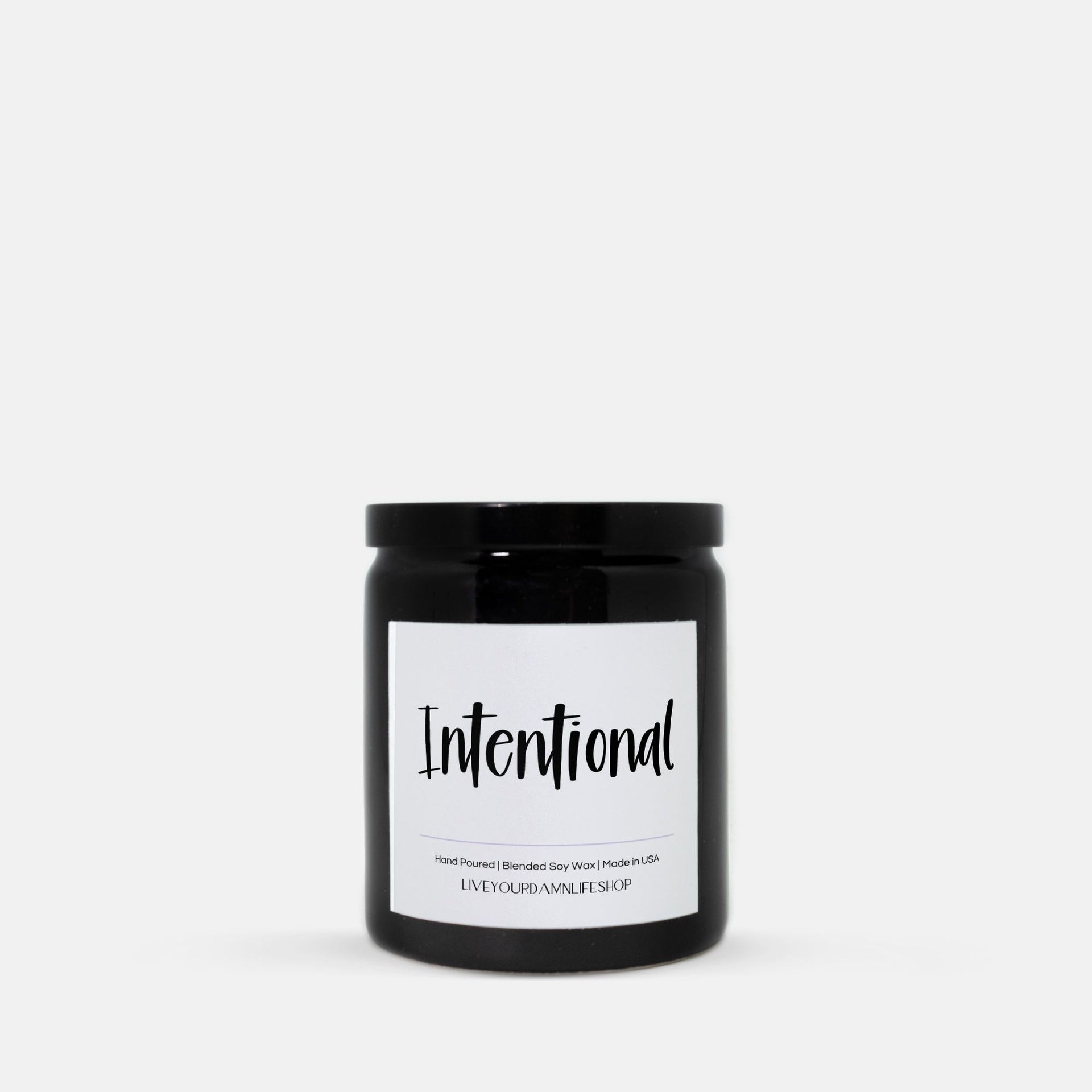Intentional Word of the Year Ceramic Candle
