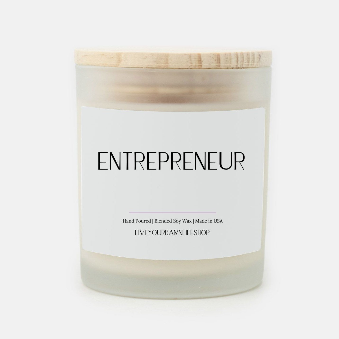 Entrepreneur - Frosted Glass Candle
