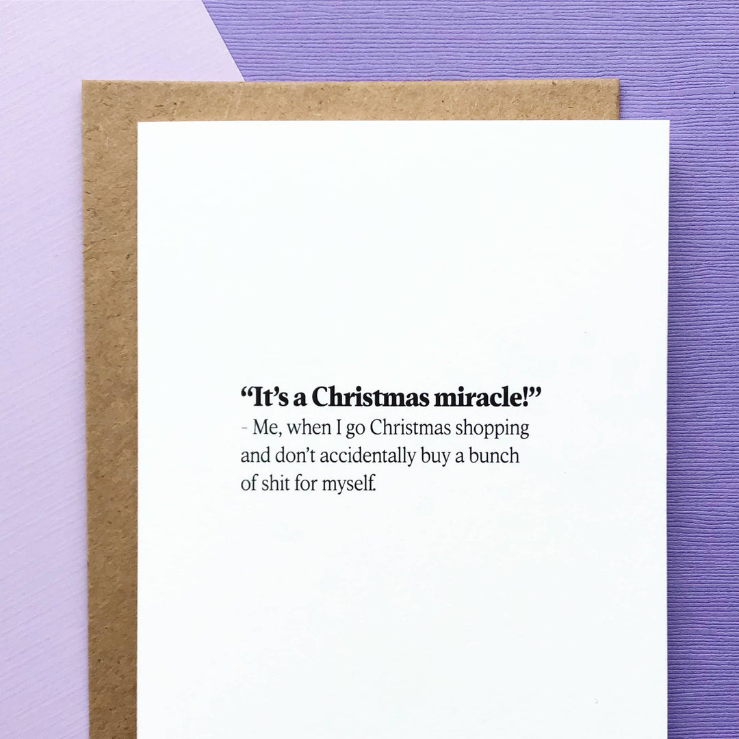 Christmas Miracle - Funny Christmas Card