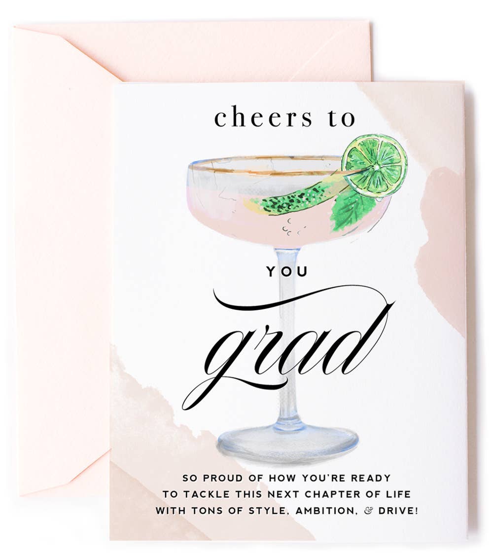 Champagne Cheers to You Grad - Celebration Graduation Card